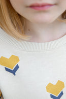Sweat - Smile Cœur Flower Coton