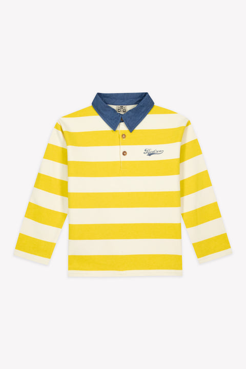 Polo - Pesto Rayures Jaune Coton - Image principale