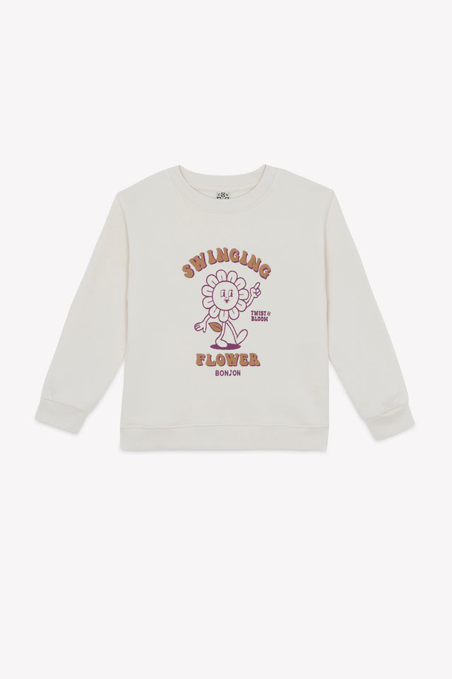 Sweat - Smile Swinging Milk Coton - Image principale