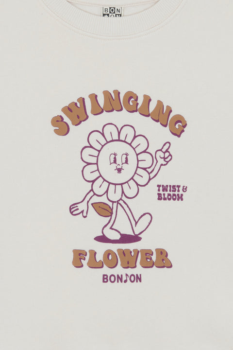 Sweat - Smile Swinging Milk Coton - Image principale