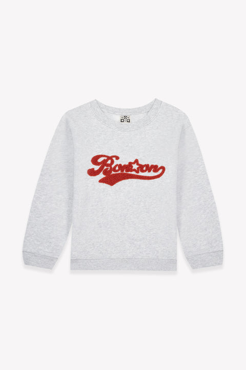 Sweat - Smile Gris Coton - Image principale