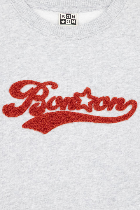 Sweat - Smile Gris Coton - Image principale