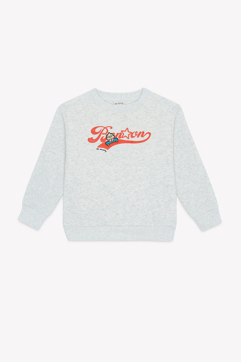 Sweatshirt - Smile Grey Cotton Bonton x Lili Scratchy - Image principale