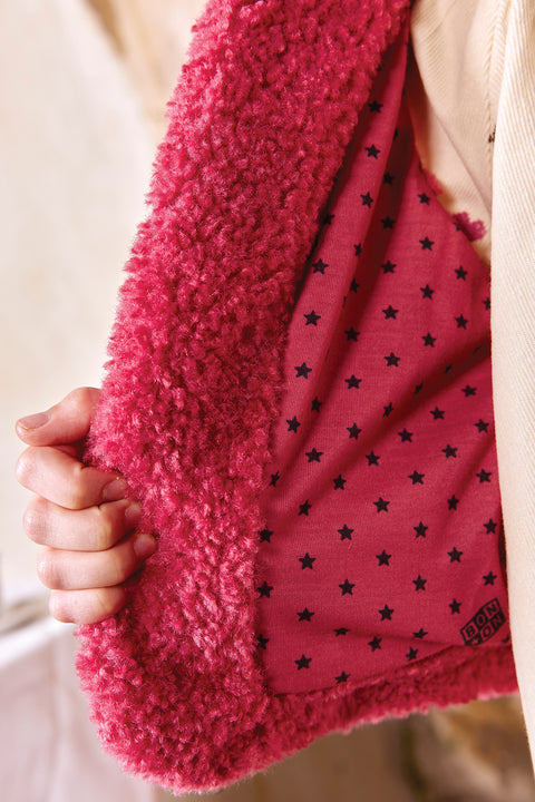 Cardigan - Beti Pink Sherpa - Image principale