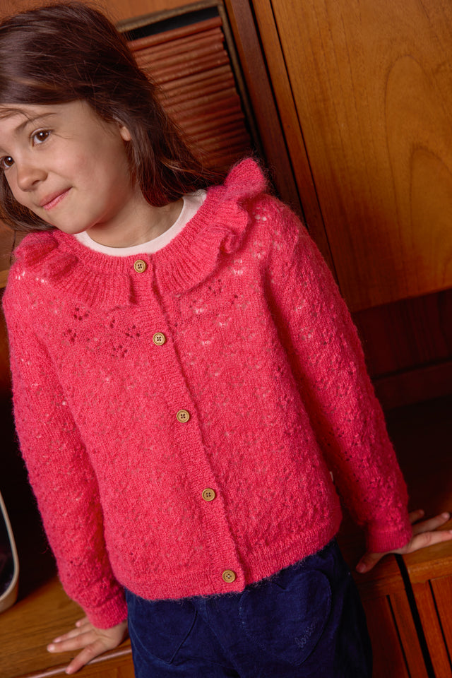 Cardigan - Corolla Pink Wool - Image principale