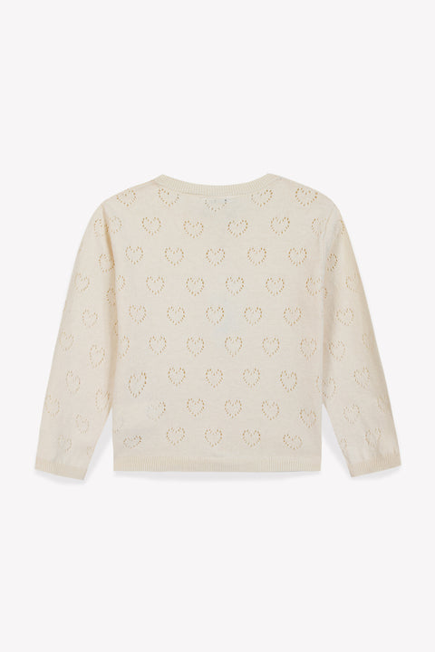 Cardigan - Lilou Milk Cotton Cashmere - Image principale