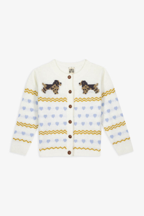Cardigan - Paula Milk Jacquard - Image principale