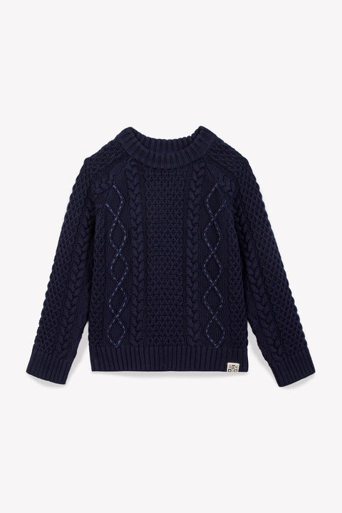 Sweater - Port Smouth Blue Cotton - Image principale
