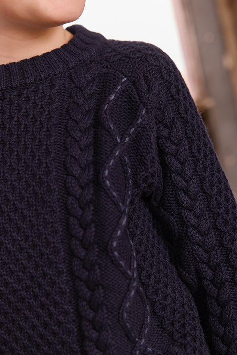Sweater - Port Smouth Blue Cotton - Image principale