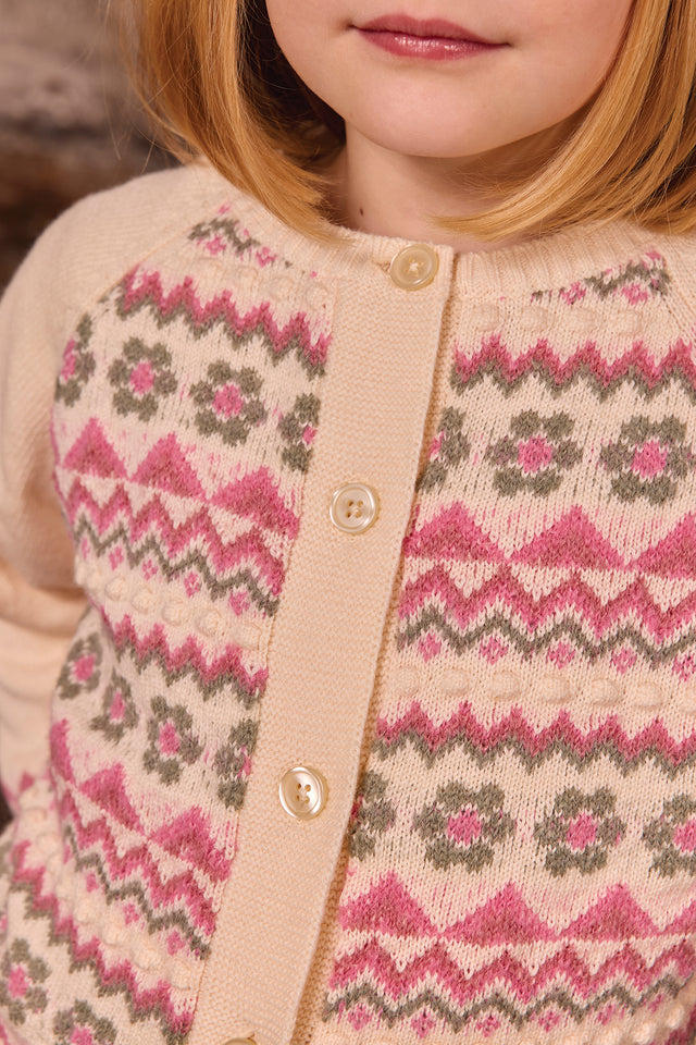Cardigan - Pia Milk Jacquard - Image principale
