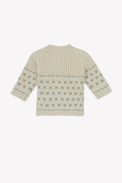 Cardigan - Peanut Milk Jacquard - Image principale