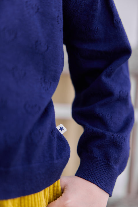 Cardigan - Paris Sailor Blue Coton Cachemire - Image principale