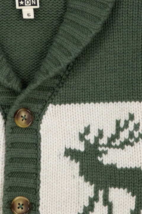 Cardigan - Polar Kaki Jacquard - Image principale