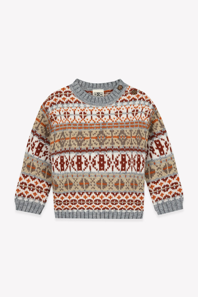 Pull - Maylon Chestnut Jacquard - Image principale
