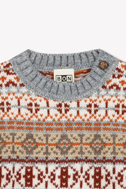 Pull - Maylon Chestnut Jacquard - Image principale