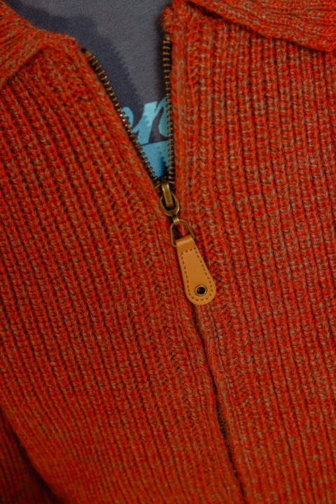 Cardigan - Pimpon Chestnut Laine - Image principale