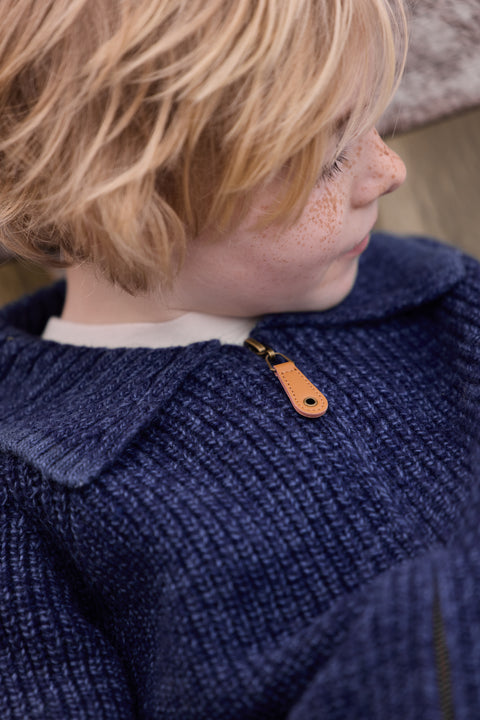 Cardigan - Pimpon Blue Laine - Image principale