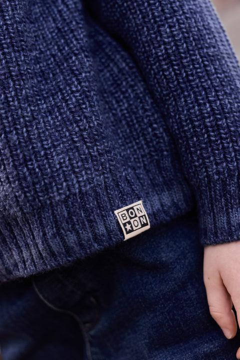 Cardigan - Pimpon Blue Laine - Image principale