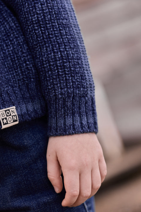 Cardigan - Pimpon Blue Laine - Image principale