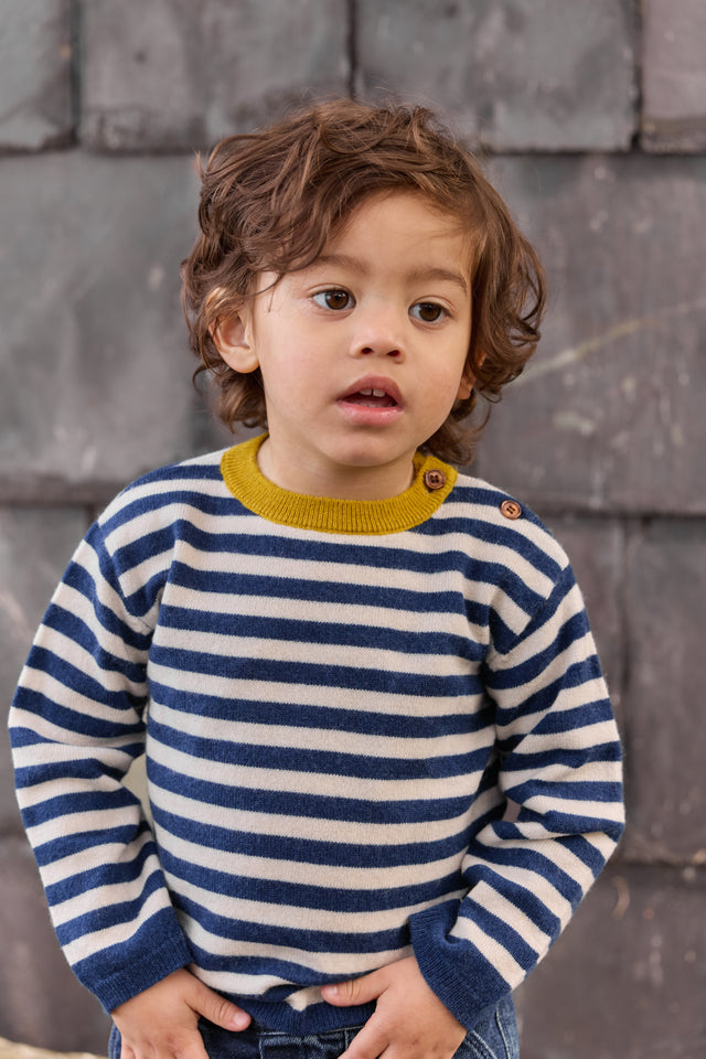 Sweater - Pepito Blue Cotton Cashmere - Image principale