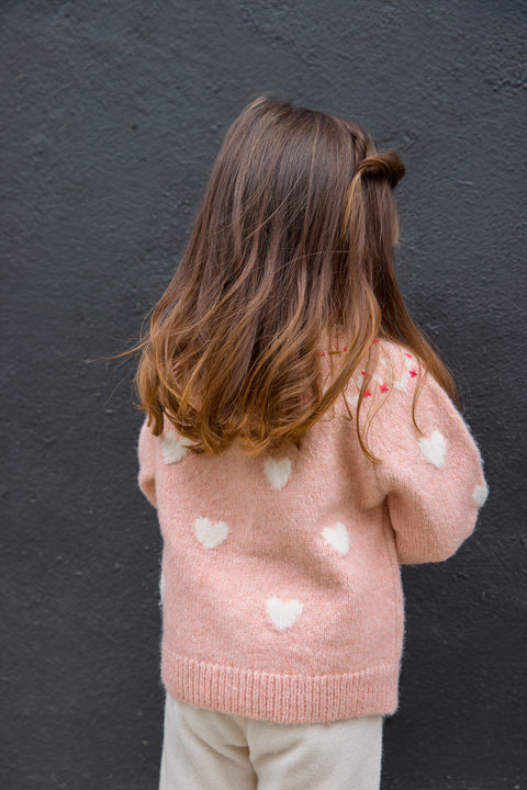 Gilet - Pastel Rose Jacquard - Image principale