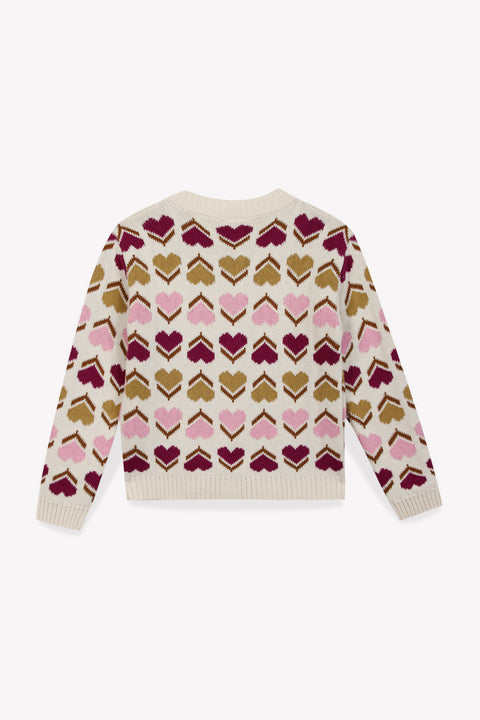 Cardigan - Maligne Milk Jacquard - Image principale