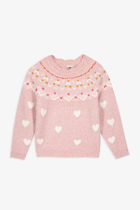 Pull - Pastel Rose Elizabeth Jacquard - Image principale