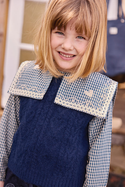 Pull Sans Manches - Lucia Sailor Blue - Image principale