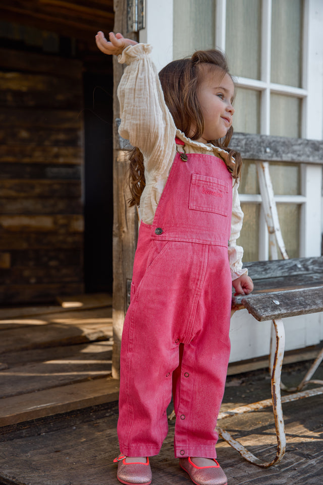 Dungaree - Pica Pink Cotton - Image principale