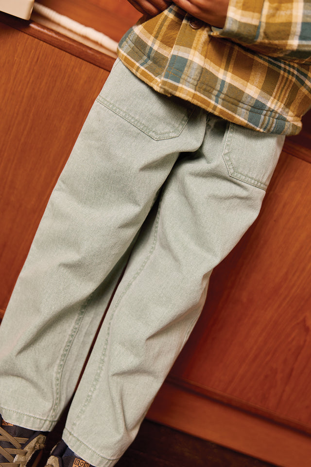 Jeans - Pollen Khaki Cotton - Image principale