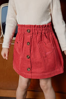 Jupe - Polka Rose Elizabeth Velours