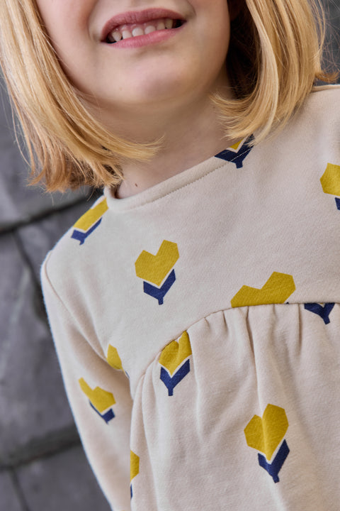 Robe - Logo Cœur Flower Coton - Image principale