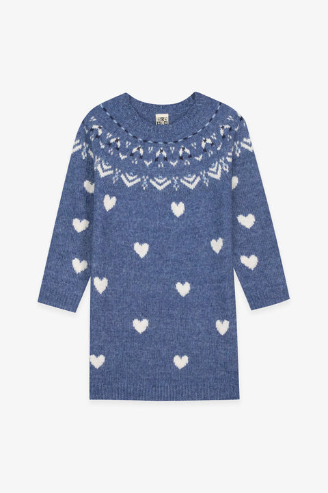 Robe - Pastel Sailor Blue Jacquard - Image principale