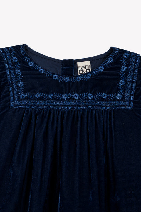 Robe - Pimousse Sailor Blue Velours - Image principale