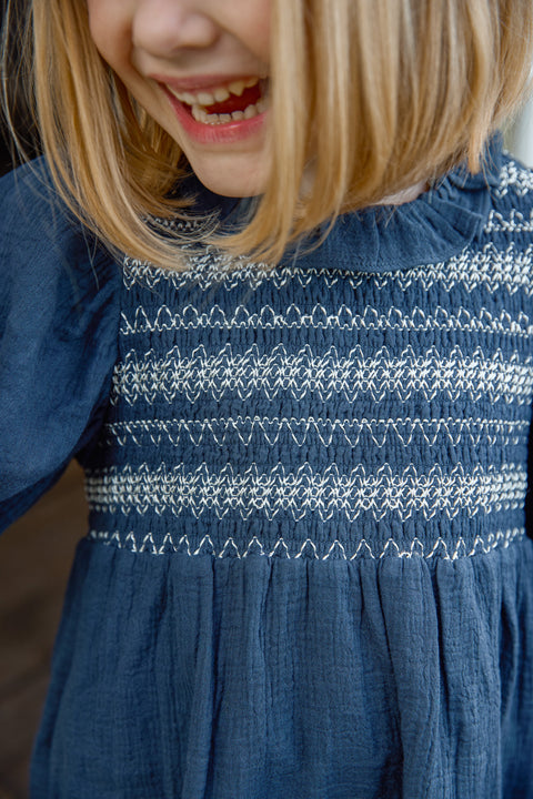 Robe - Penelope Sailor Blue Coton - Image principale