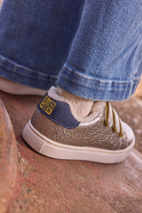 Sneakers - Basil Scratch Silver - Image principale