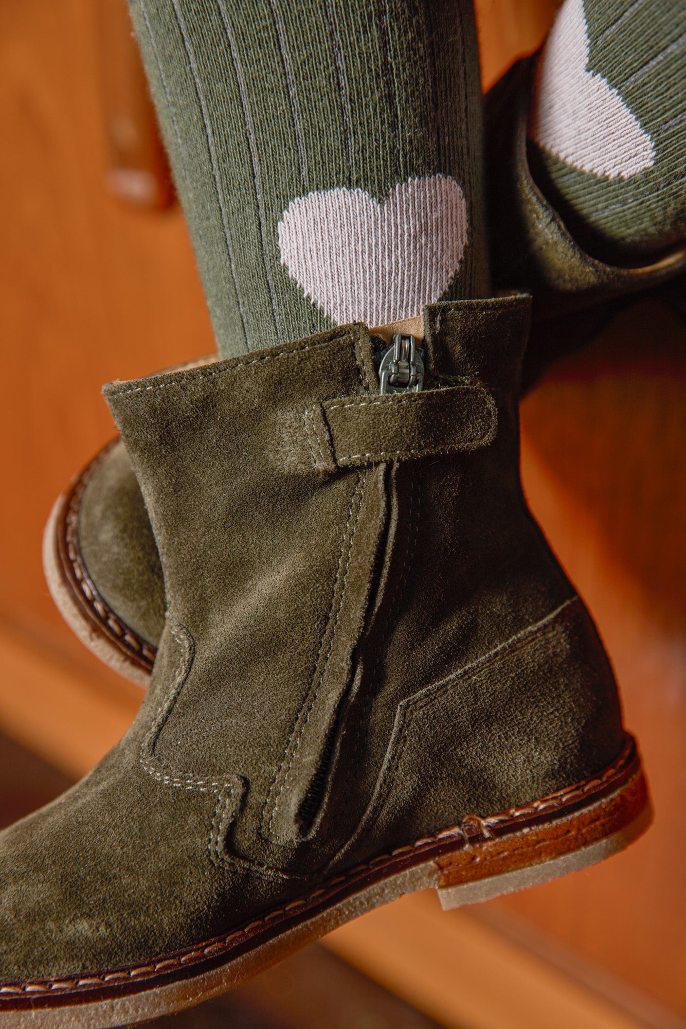 Ankle boots - Escape Khaki Leather