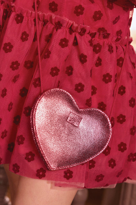 Sac à bandoulière - Lecoeur Rose Princesse Cuir - Image principale
