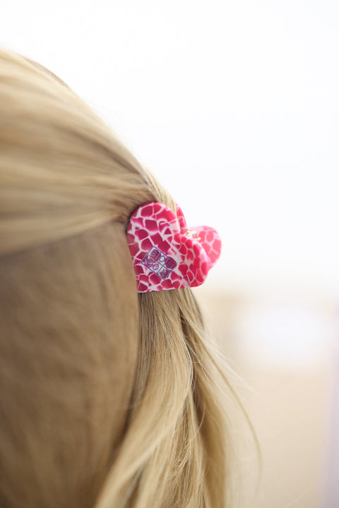 Pliers - Large Model Heart Pink Bonton x gigi marbled - Image principale