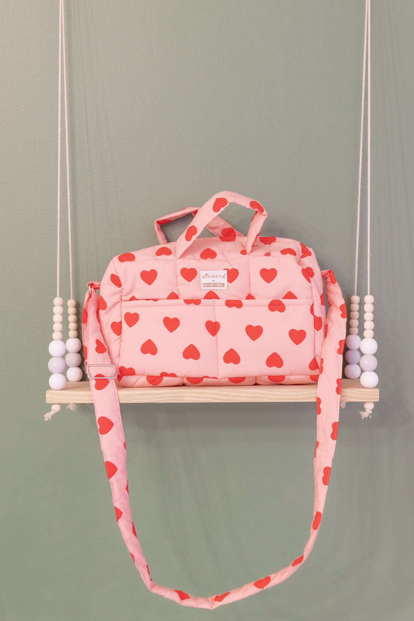 Accessory Baby doll - Changing bag Bonton heart + minikane