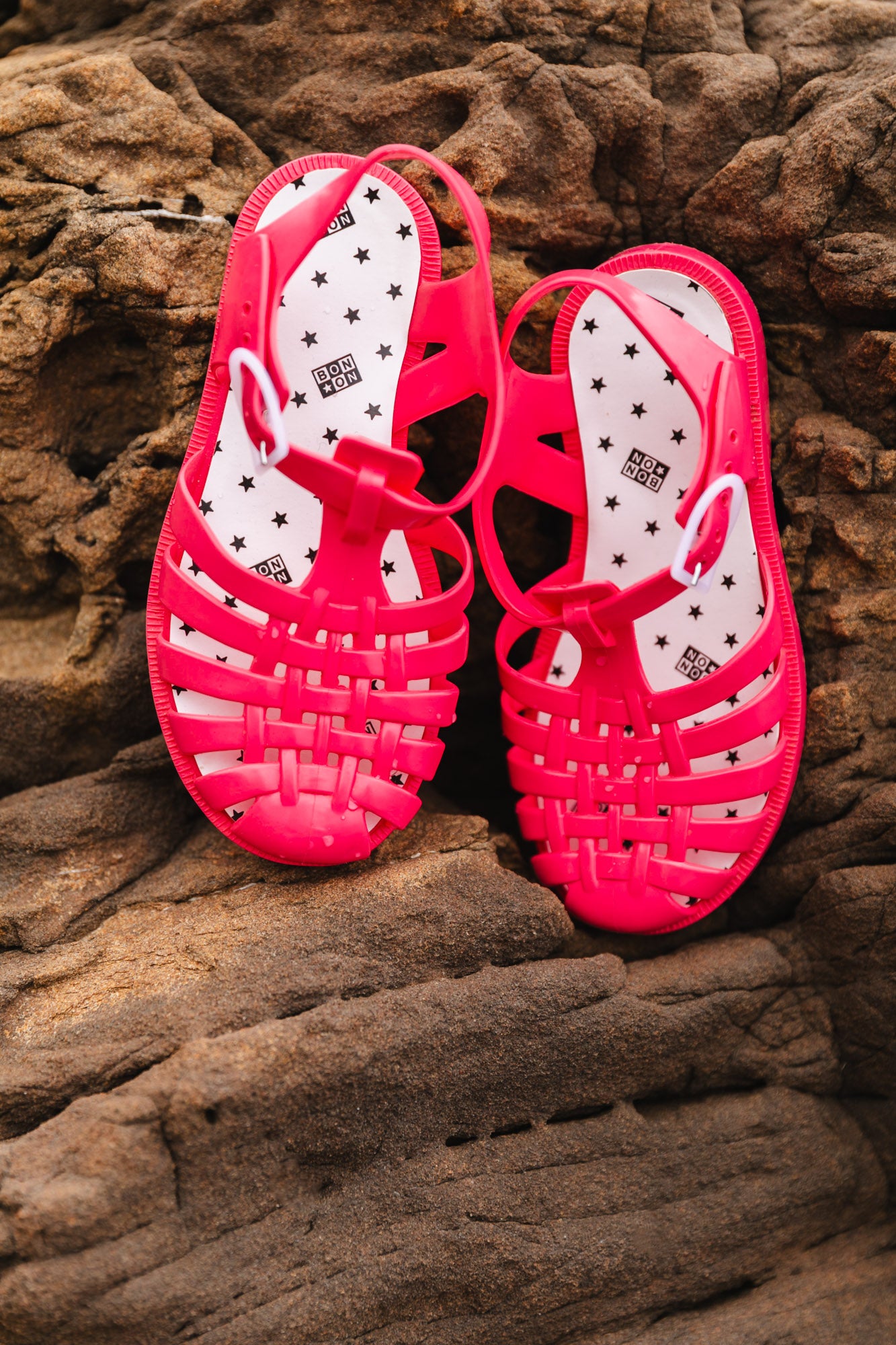 Sandals - Méduse PVC roses