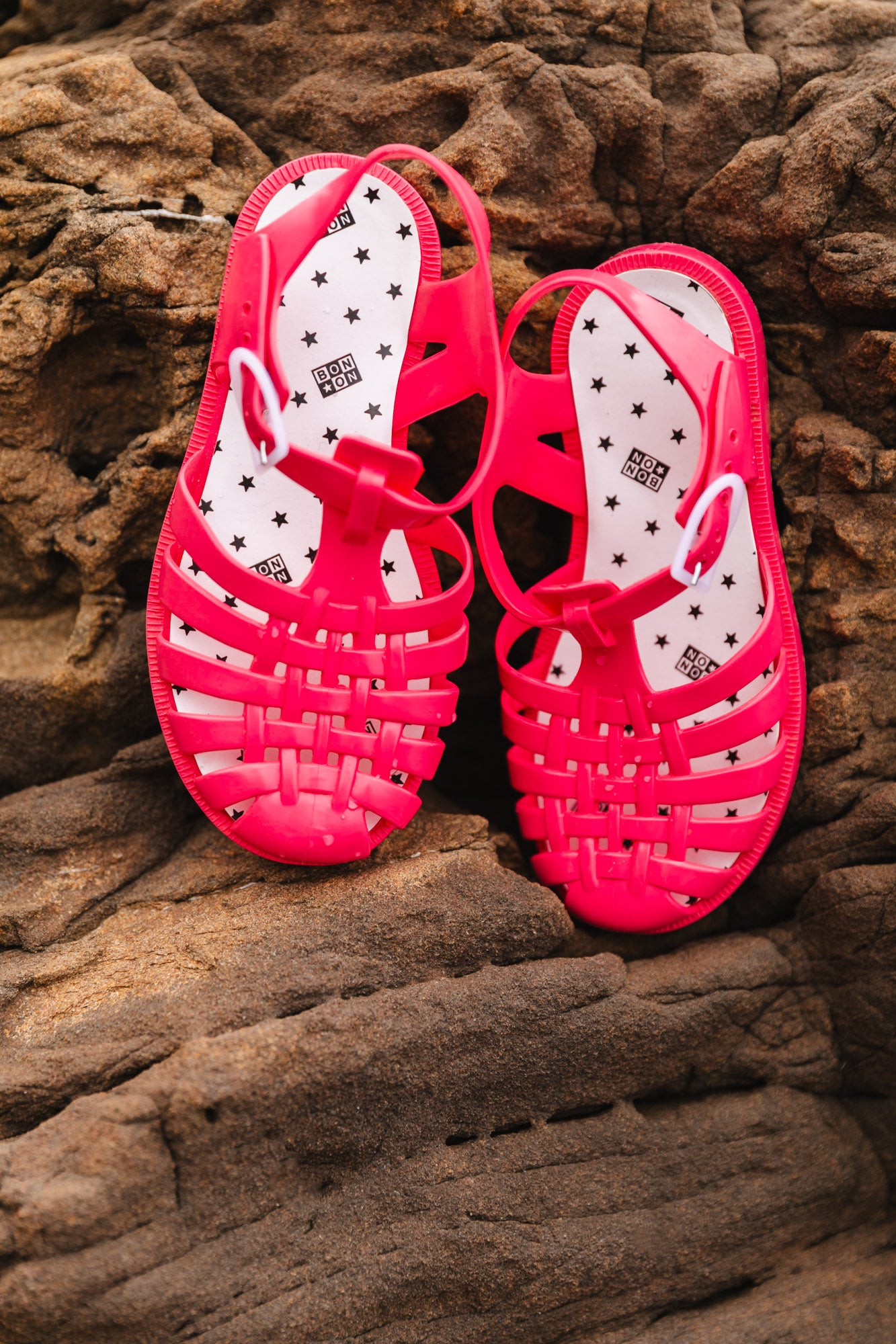 Sandals - PVC pink jellyfish