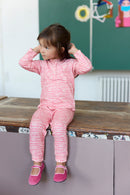 Pyjama - Rose imprimé coeur