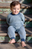 Ensemble - James rayé aqua