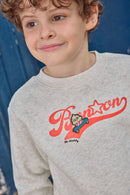 Sweat - Smile Gris Coton Bonton x Lili Scratchy