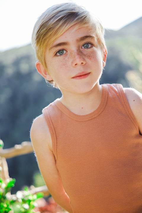 Débardeur - Hortensia Cachou Bonton x MilK - Image principale