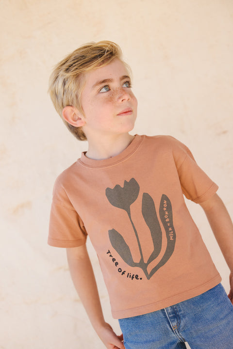 T -shirt - Capucine Cachou Bonton X Milk - Image principale