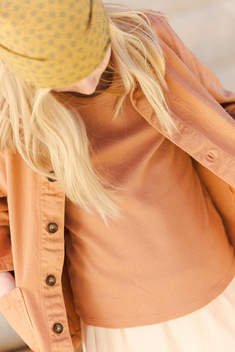 Débardeur - Hortensia Cachou Bonton x MilK - Image principale