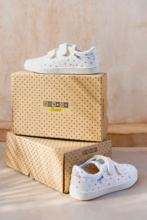 Baskets - Izy scrath écru bonton - Image principale