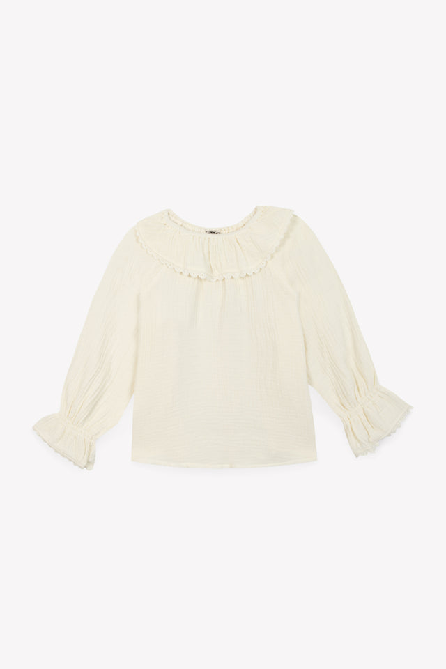 Blouse - Solange écru gaze de coton - Image principale